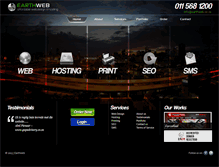 Tablet Screenshot of earthweb.co.za